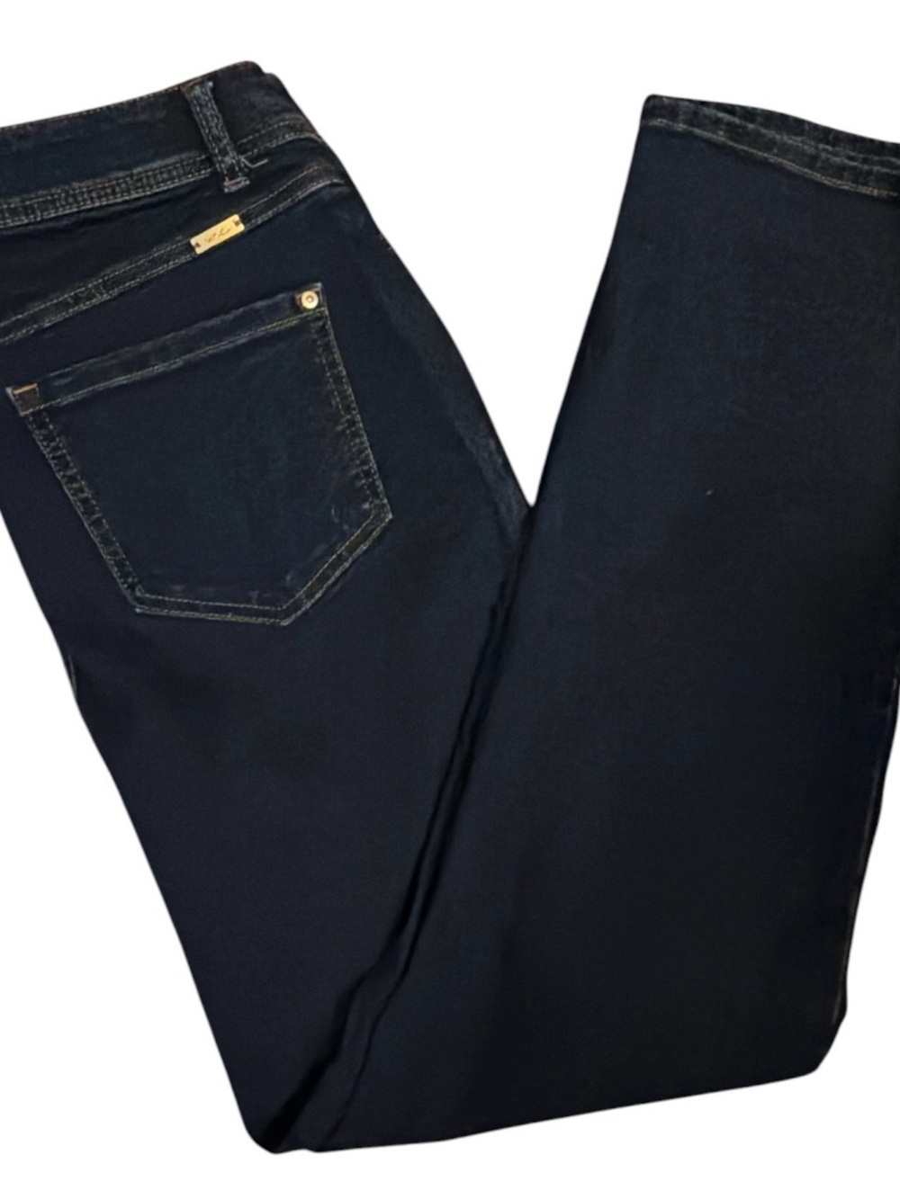 INC International Concepts Women's Black Straight-Leg Jeans